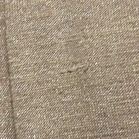 🍀2/$22 ARTIZIA WILFRED FREE Dress Mini V neck Minimalist Tan Knit Womens Small - Picture 9 of 10